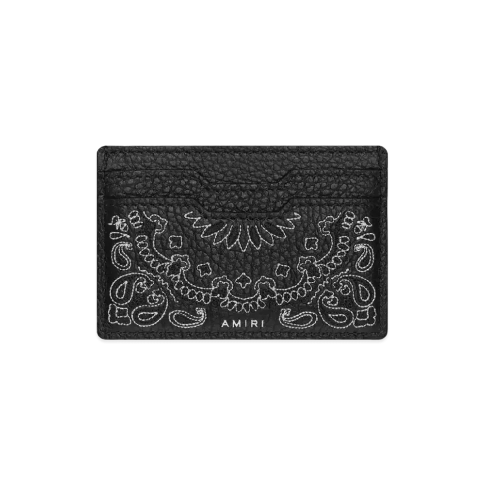 AMIRI Bandana Card Holder "Black"