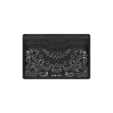 AMIRI Bandana Card Holder "Black"
