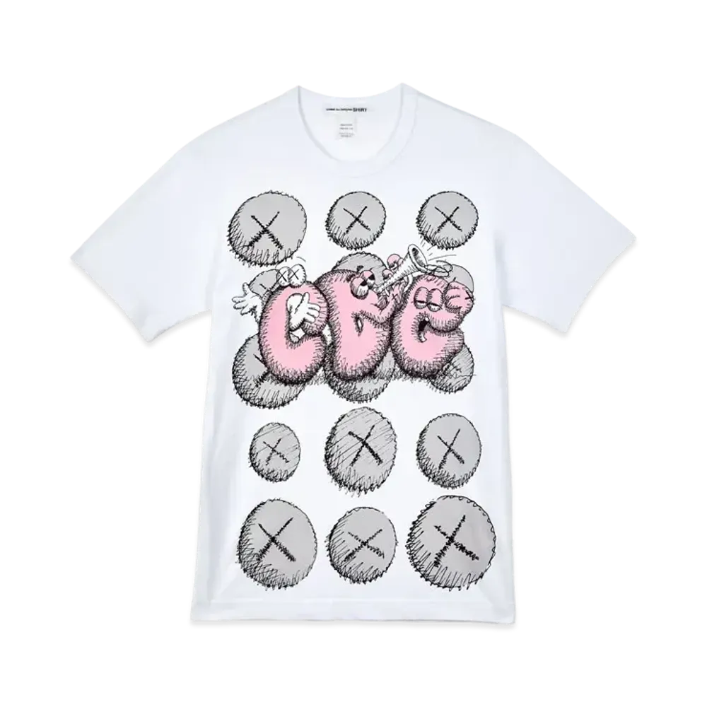 COMME des GARCONS SHIRT x KAWS CDGT-Shirt Print2 "White"