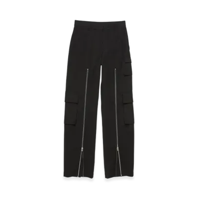 Acne Studios Layered Satin Trousers "Black"