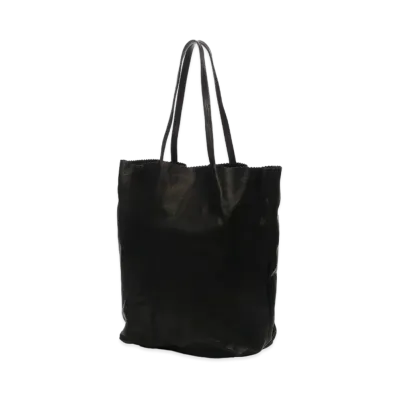 Yohji Yamamoto Pour Homme WASHED GOAT LEATHER TOTE BAG "Black"