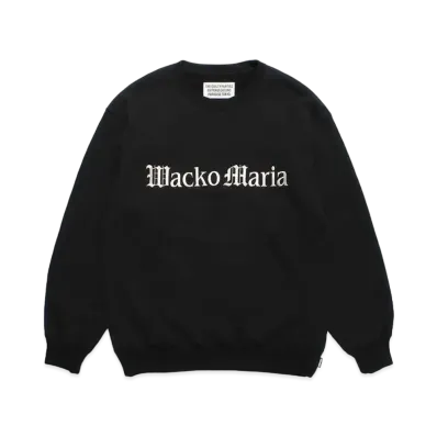 WACKO MARIA Middle Weight Sweat Shirt "Black"