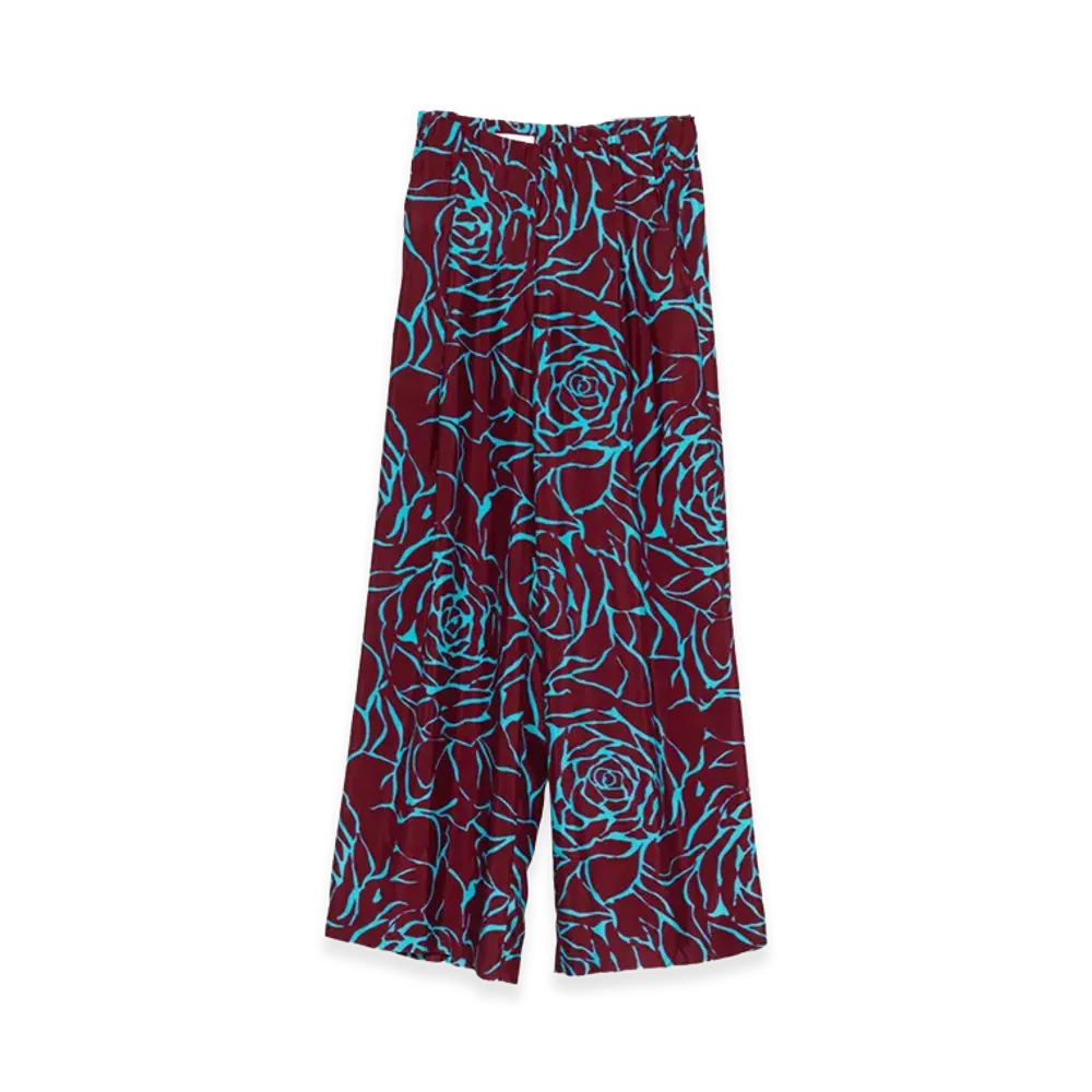 DRIES VAN NOTEN Women's Trousers "Bordeaux"