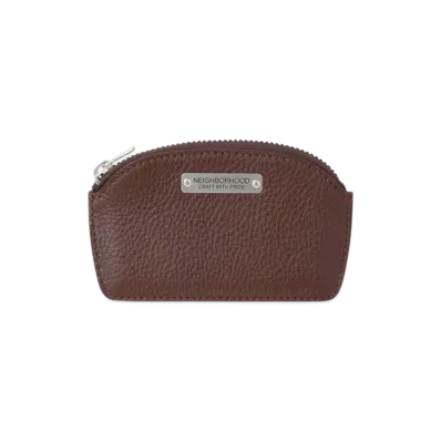 NEIGHBORHOOD Leather Coin Case "Brown"