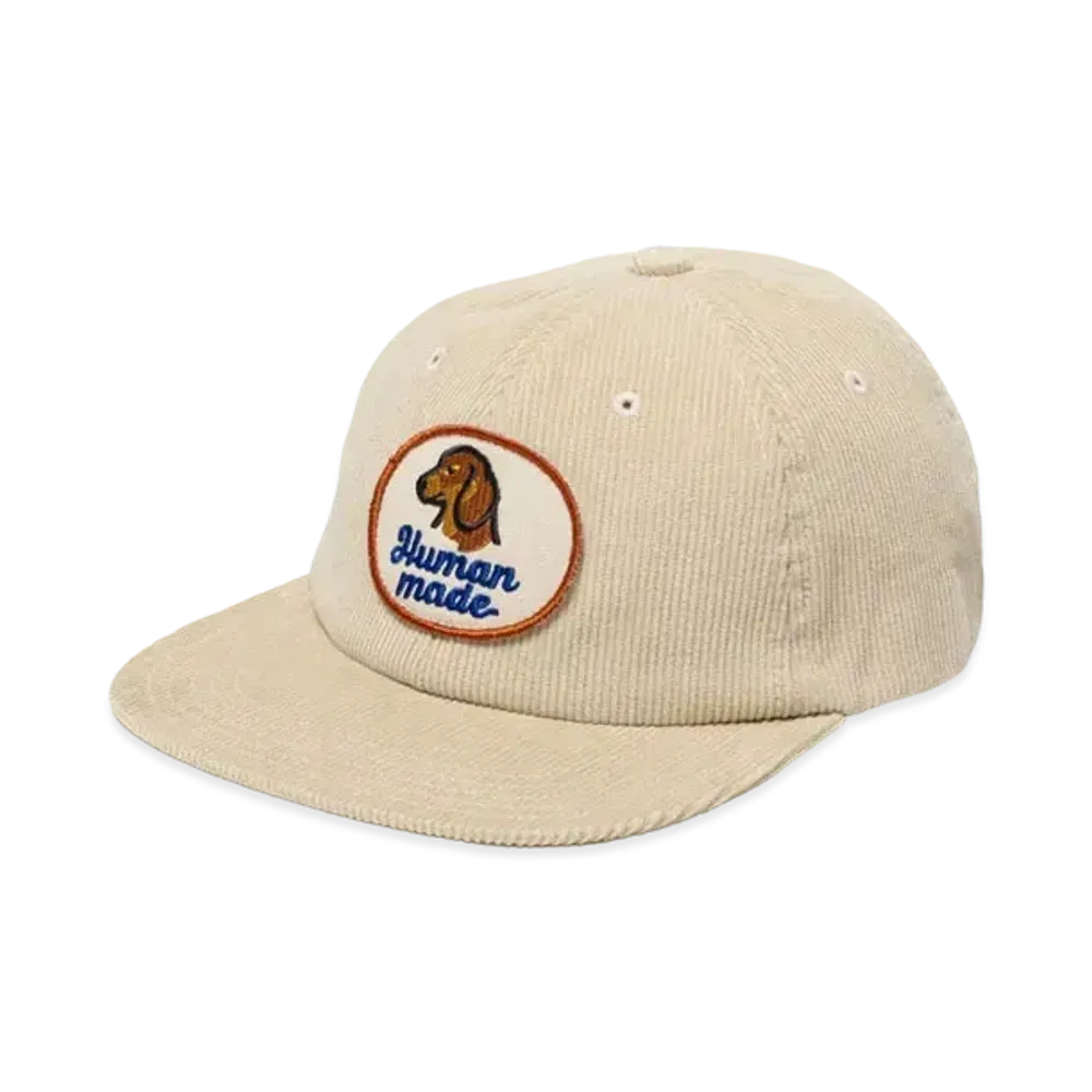 HUMAN MADE 6 Panel Corduroy Cap "White"