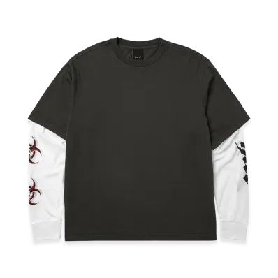HUF Leon LS Double Layer Top "Vintage Black"