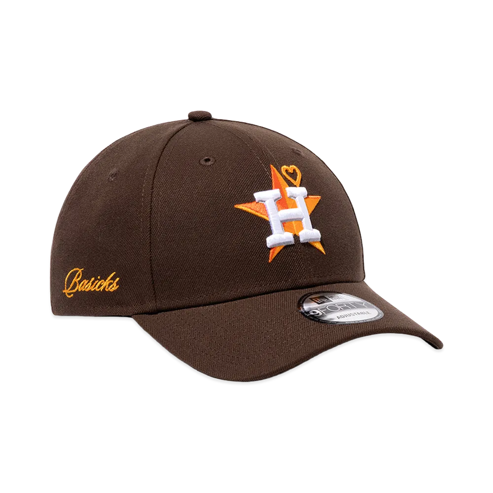NEW ERA x BASICKS x MLB 9Forty Houston Astros "Brown"