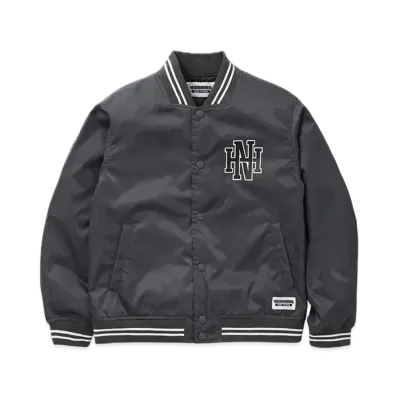 NEIGHBORHOOD OT . Baseball Jacket "Charcoal"