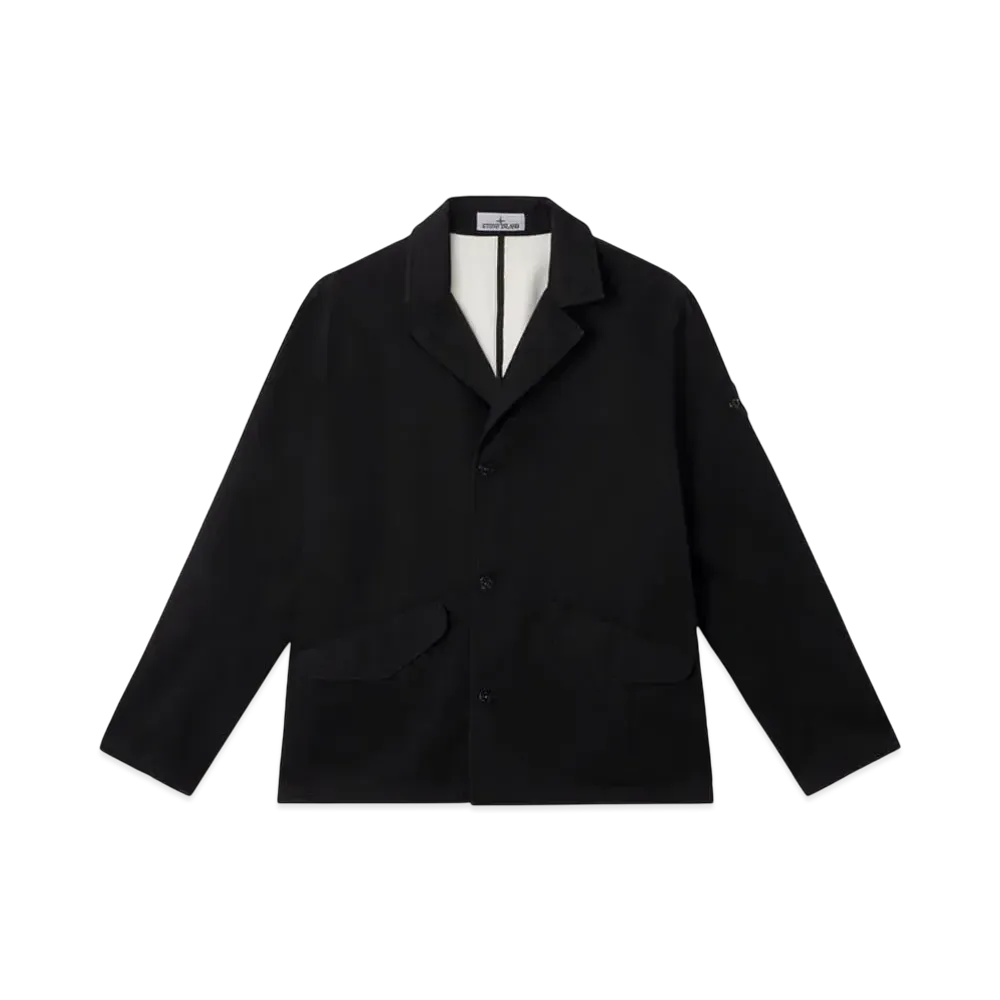 Stone Island A100003 Raso Gommato 3L Organic Cotton "Black"