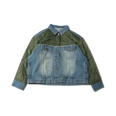 atmos pink Quilted Denim Jacket "Blue"