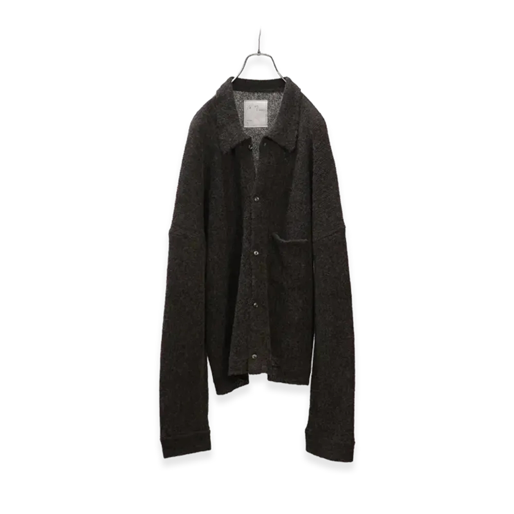 ANCELLM Kimono Knit Shirt "Brown"
