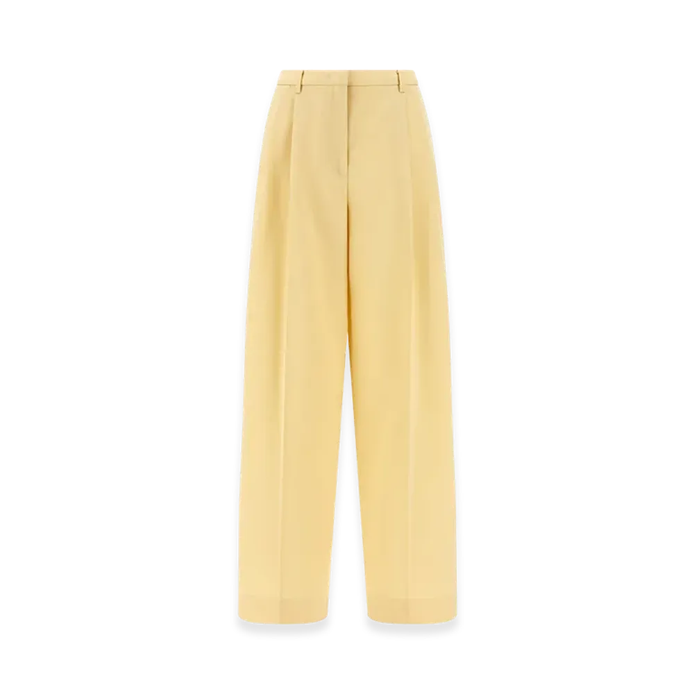 Jil Sander Women's Wool Pants Pences "Yellow"