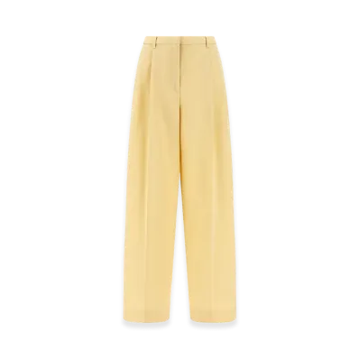 Jil Sander Women's Wool Pants Pences "Yellow"