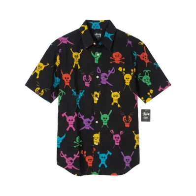 Stussy × Futura Skullacons S/S Shirt "Black"