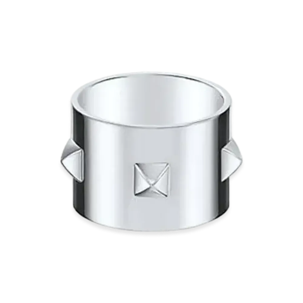 Hermes Mini Clous Ring GM "Silver"