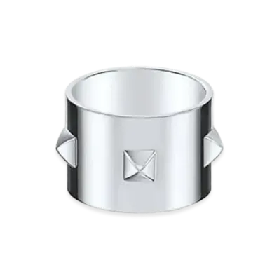 Hermes Mini Clous Ring GM "Silver"