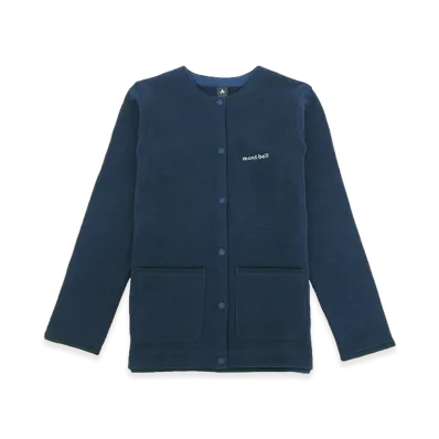 mont-bell Women's ClimaPlus Knit Cardigan "Navy"