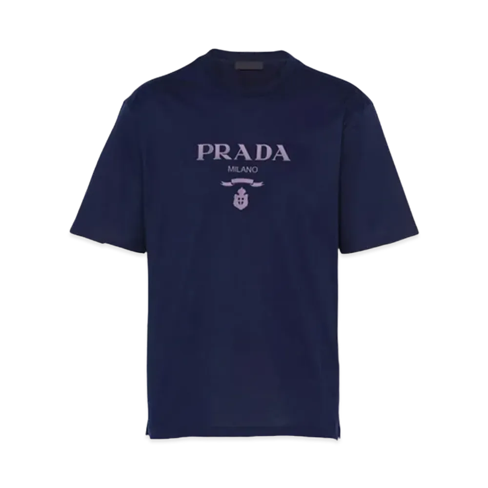 PRADA Men's Cotton T-shirt "Navy"