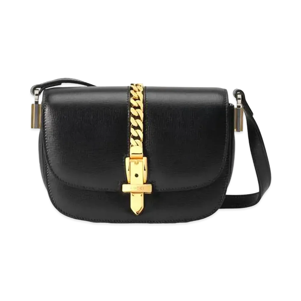 GUCCI Sylvie 1969 Mini Shoulder Bag "Black"