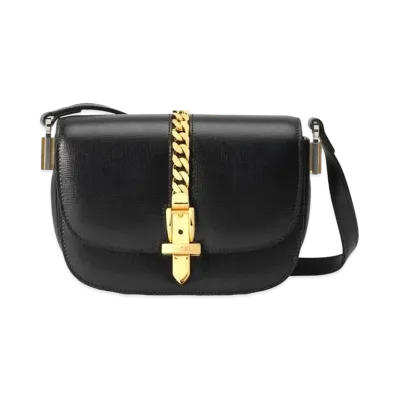 GUCCI Sylvie 1969 Mini Shoulder Bag "Black"