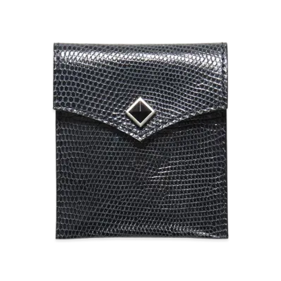 WACKO MARIA Lizard Letaher Portable Ashtray "Black"