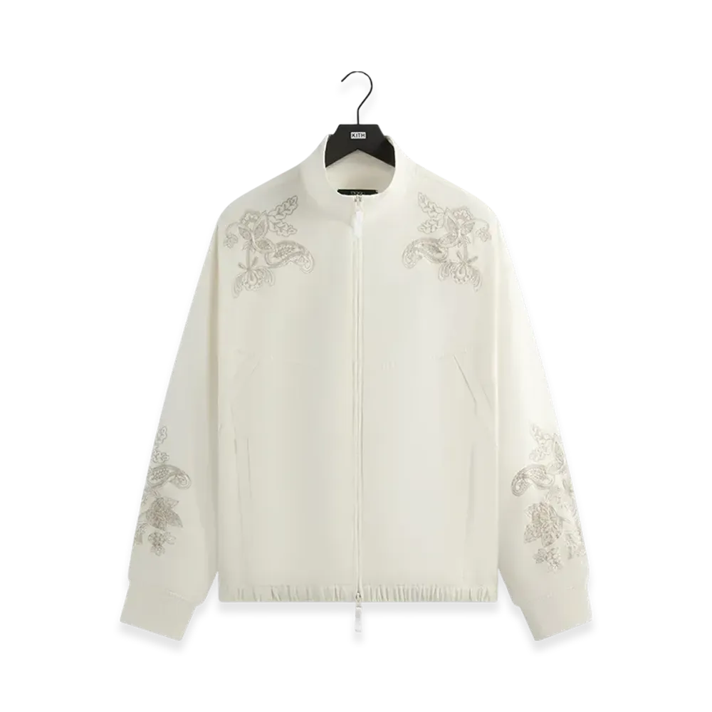 Kith x Wilson Embroidered Mesh Track Jacket "White"
