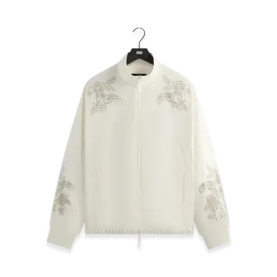 Kith x Wilson Embroidered Mesh Track Jacket "White"