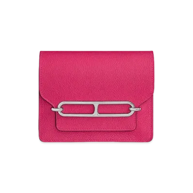 Hermes Roulis Slim Wallet "Françoise/Rouge Serie"