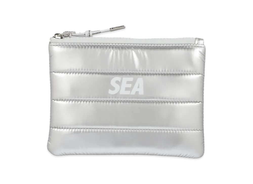 WIND AND SEA Sea Puffer Pouch "Silver"