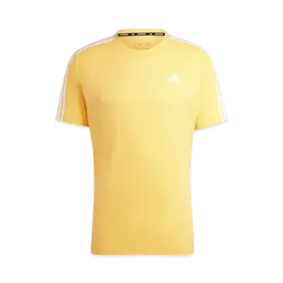 adidas Own The Run 3-Stripes Short Sleeve T-Shirt "Semi Spark"