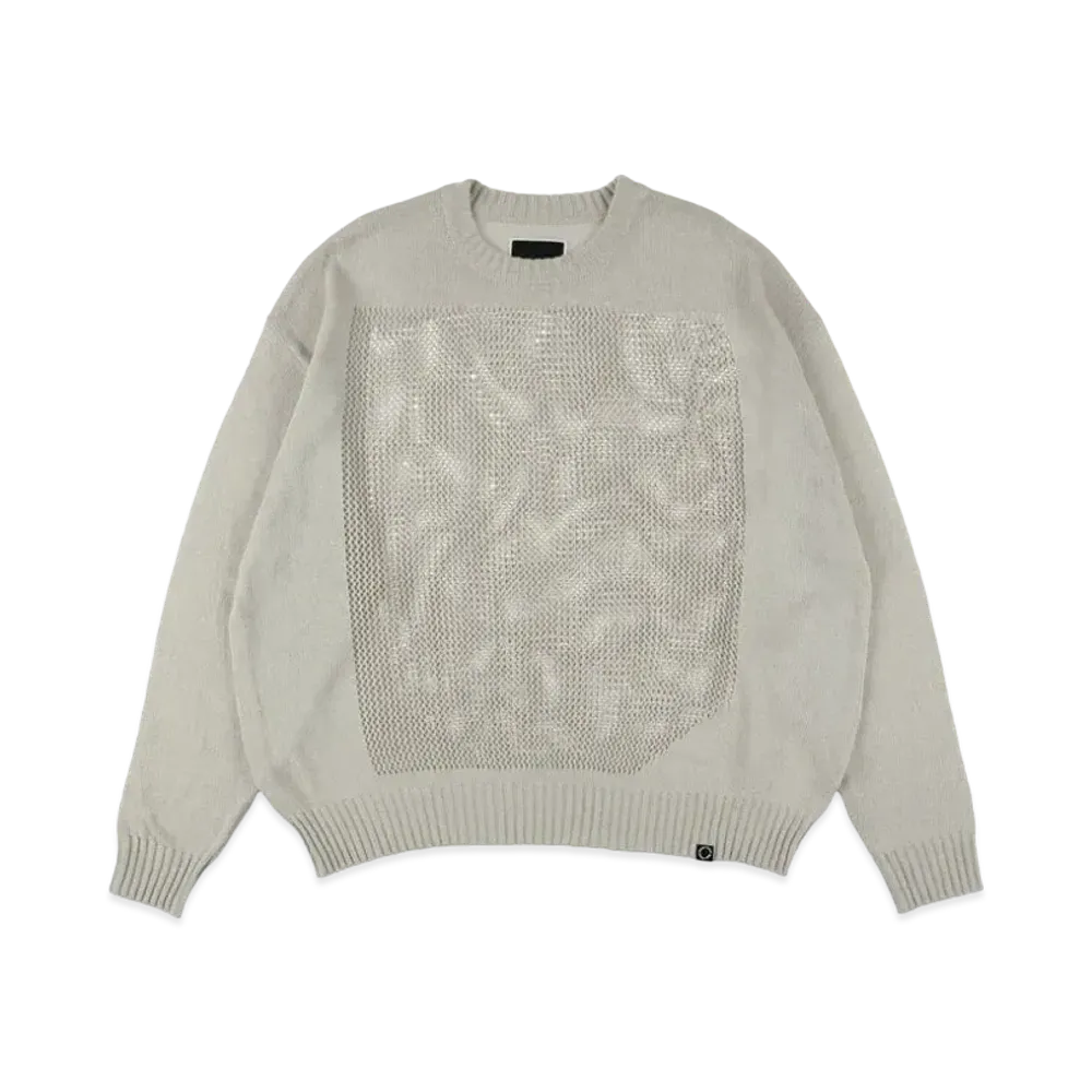 PHINGERIN Window Web Sweater "Greige"