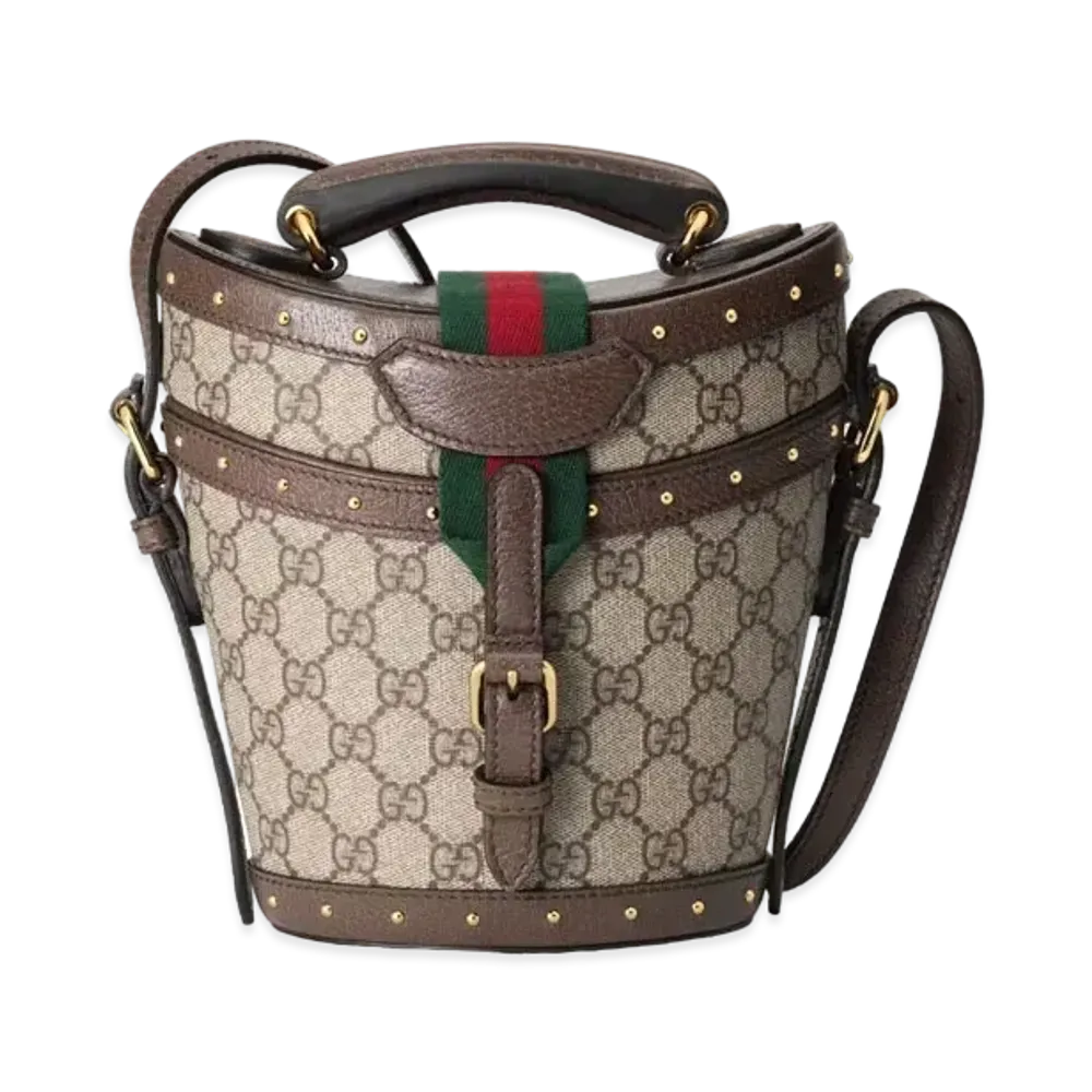 GUCCI Mini Shoulder Hat Case "Beige/Ebony"