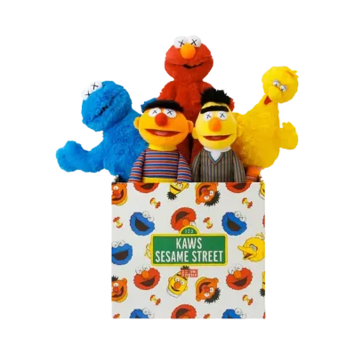 KAWS Sesame Street Uniqlo Plush Toy Complete Box Set "Multi"