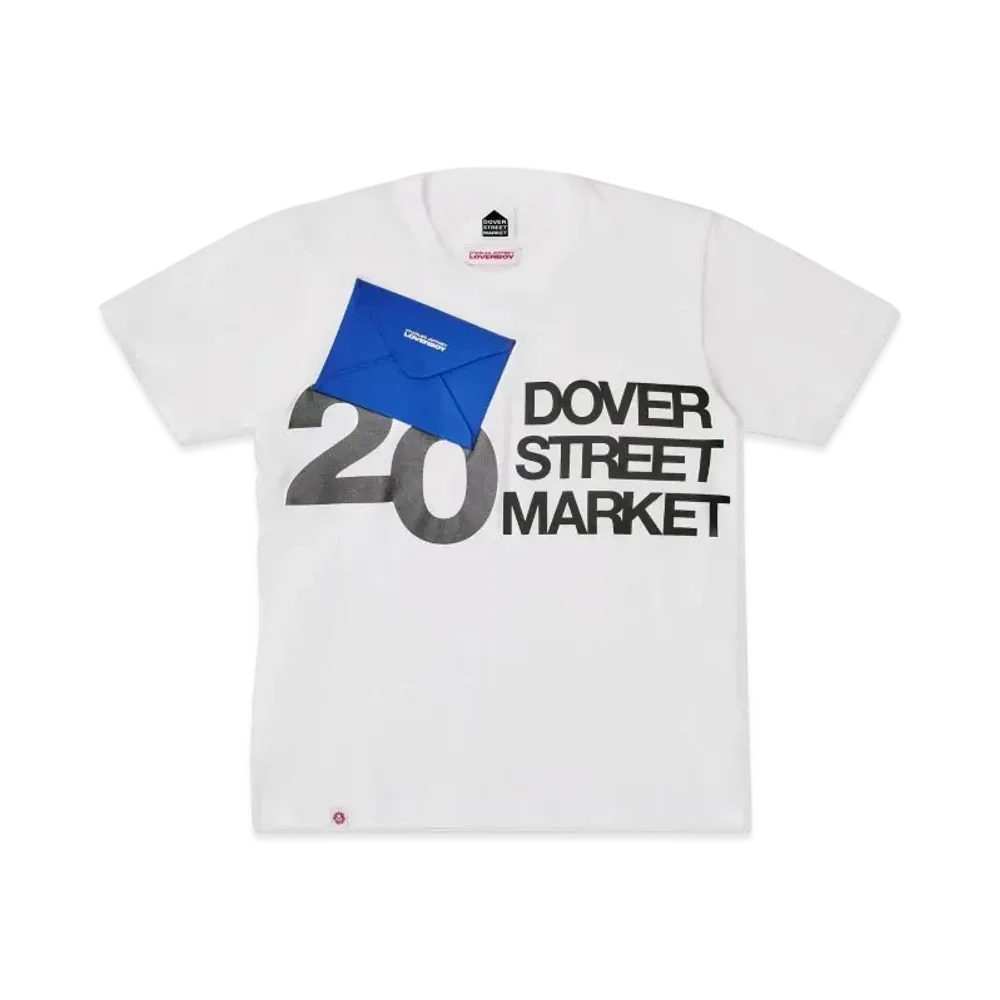 Dover Street Market London x Charles Jeffrey Loverboy 20th Anniversary Tee "White"