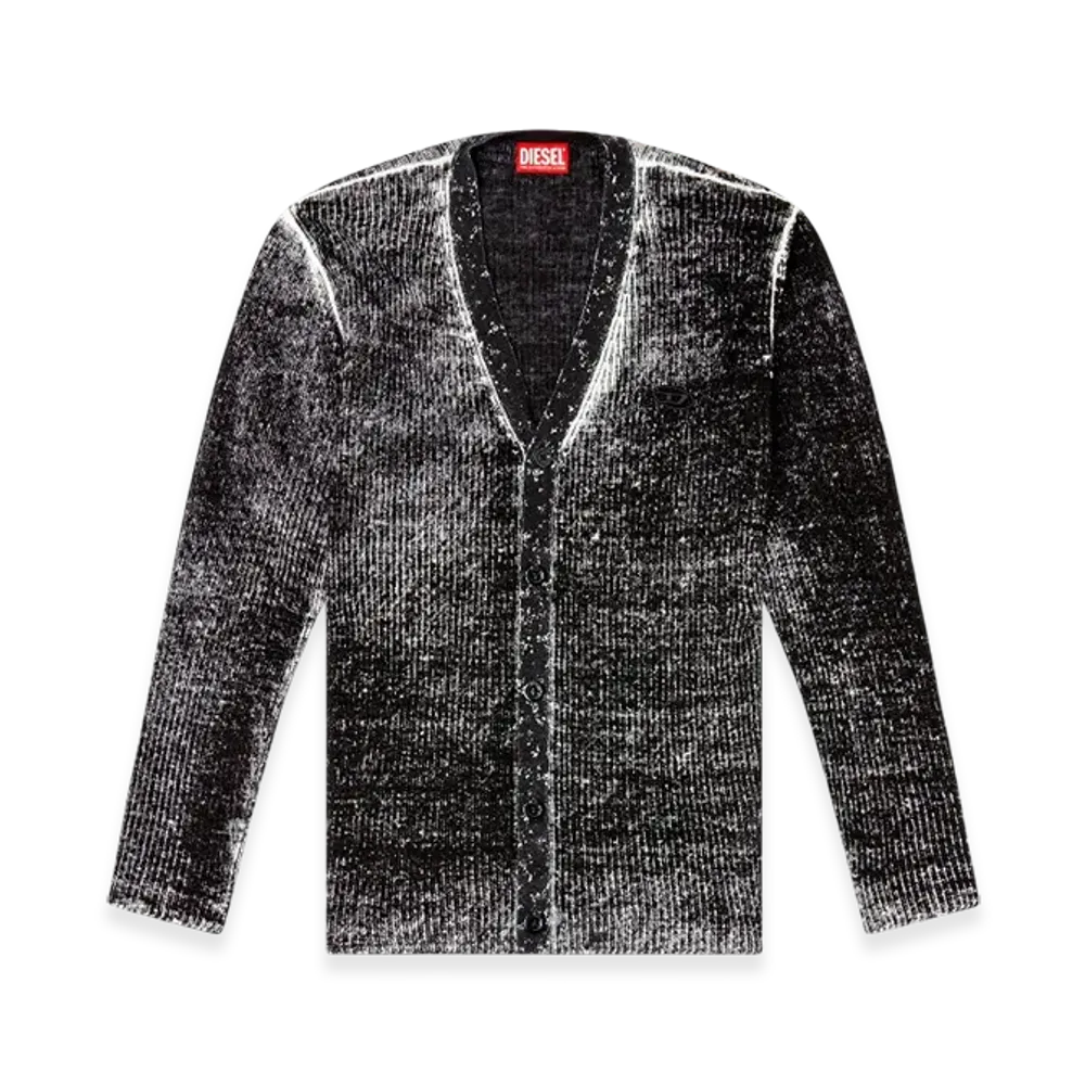 Diesel M-Robin Linen Cardigan "Black"