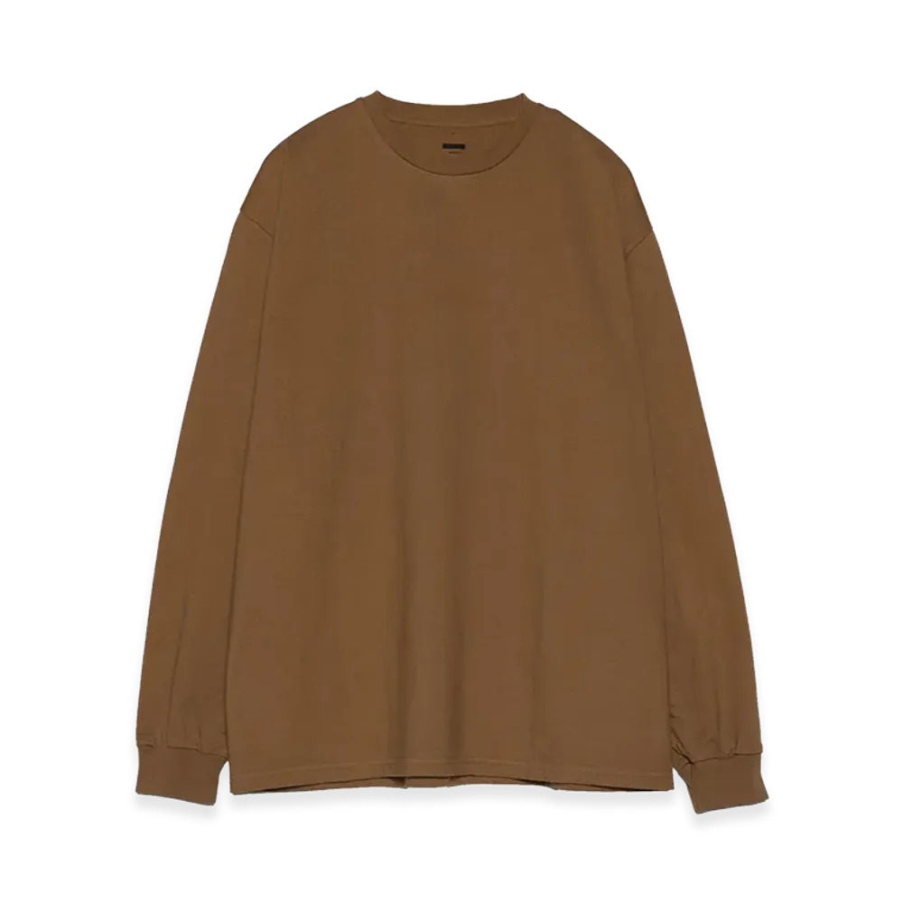 Graphpaper minus Botanical Dyed L/S Tee "Brown"