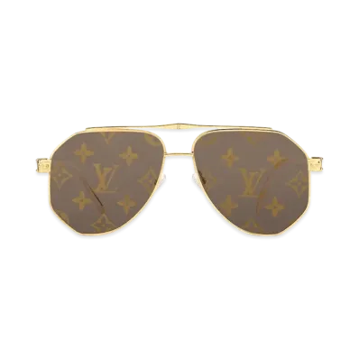Louis Vuitton LV Flash Sunglasses Gold