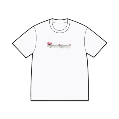 instant 95 Logo Tee "White/Pink"