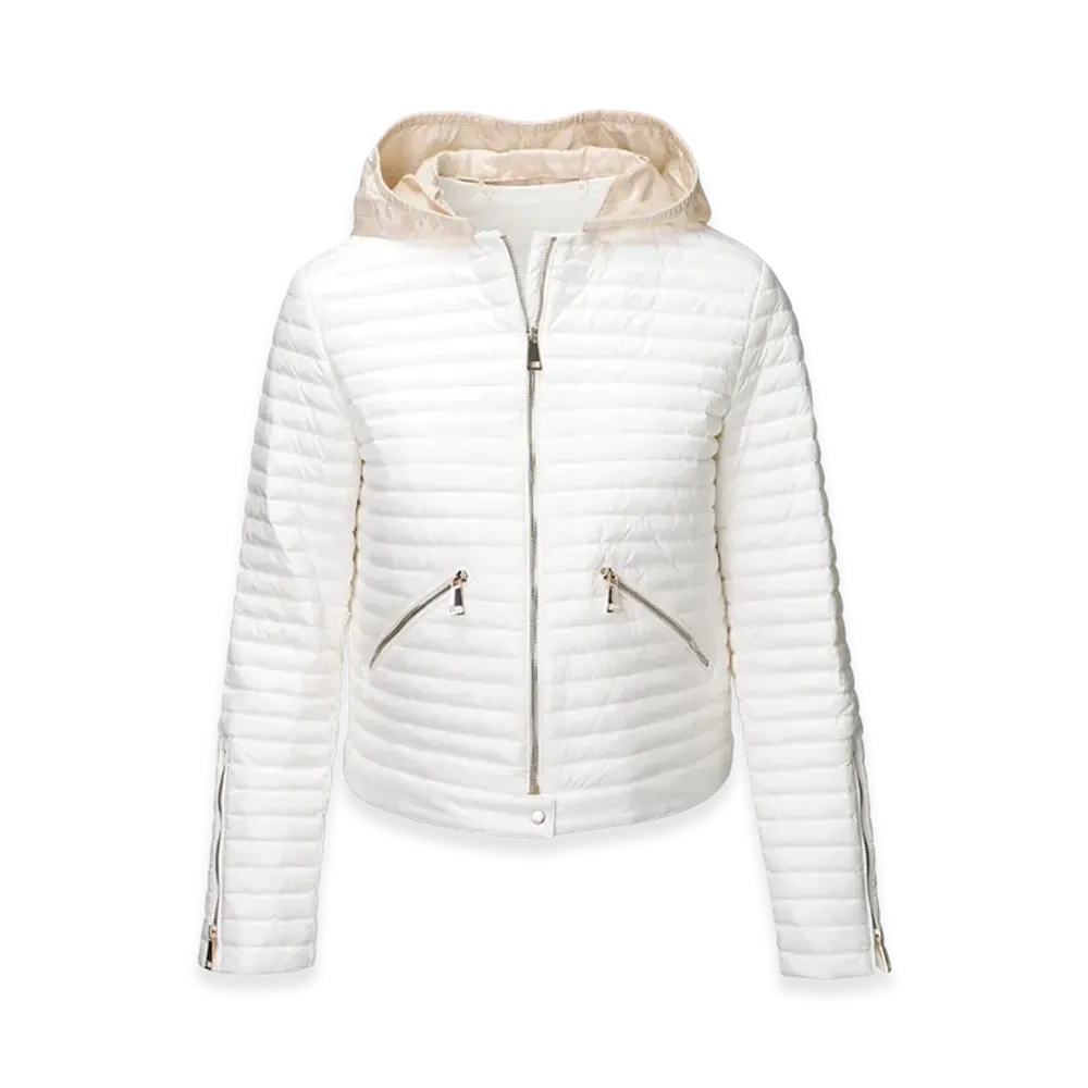 MONCLER Womens Pourtet Down Jacket "White"