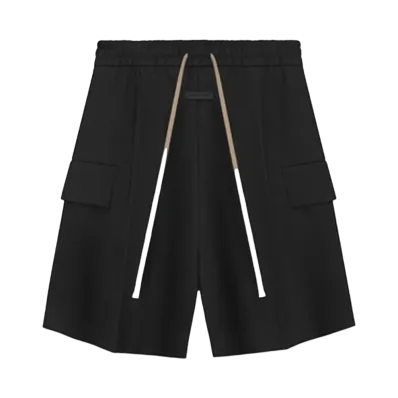 FEAR OF GOD Weighted Twill Cargo Shorts "Black"