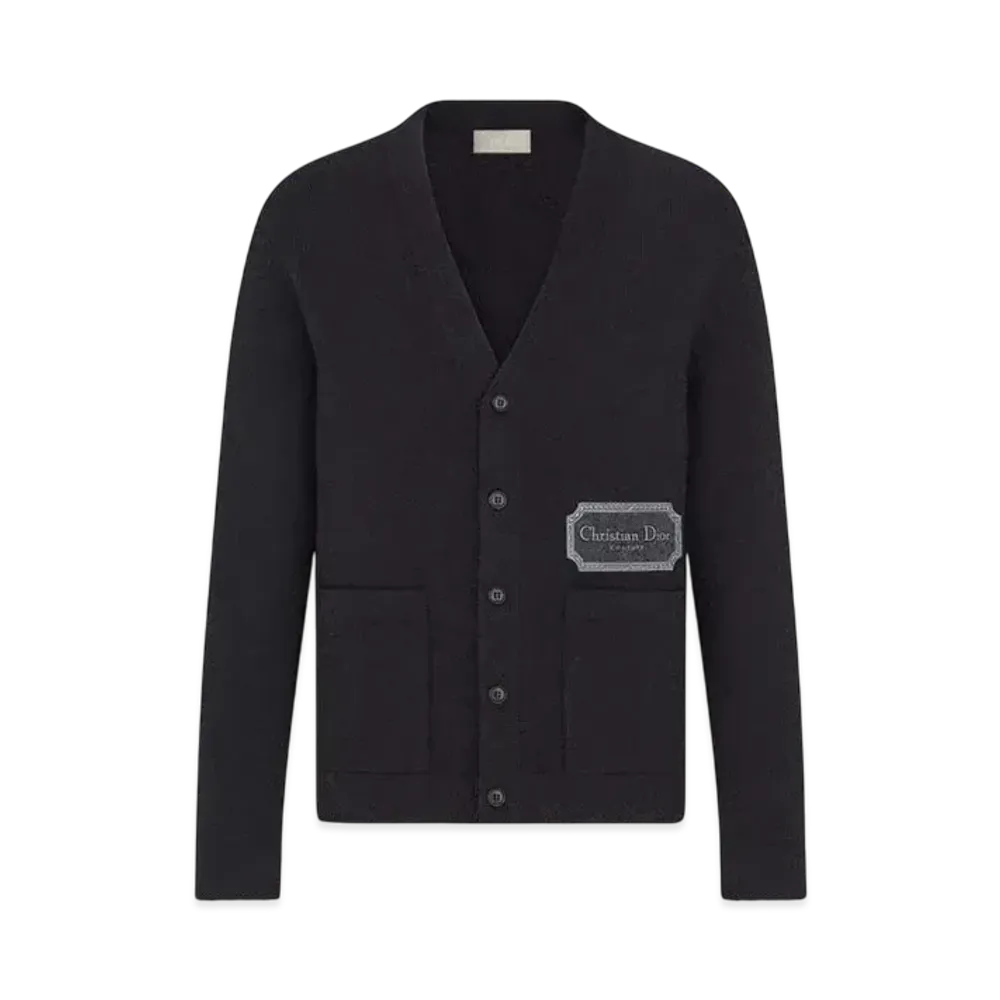 Dior Christian Dior Couture Cardigan Cashmere Jersey "Black"