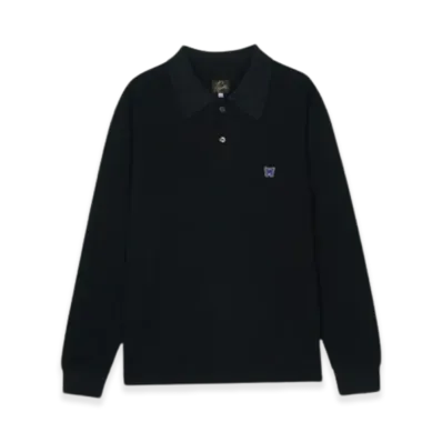 NEEDLES Butterfly Polo Shirt "Black"