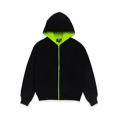 Stussy Double Faced Zip Hoodie "Black"
