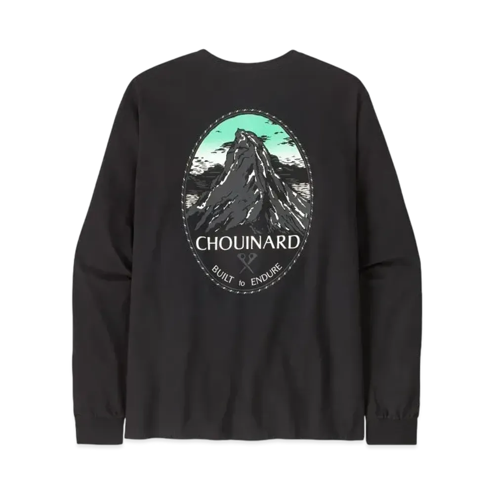 Patagonia Men's Longsleep Chouinard Crest Responsibility "Black"