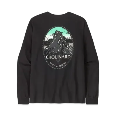 Patagonia Men's Longsleep Chouinard Crest Responsibility "Black"