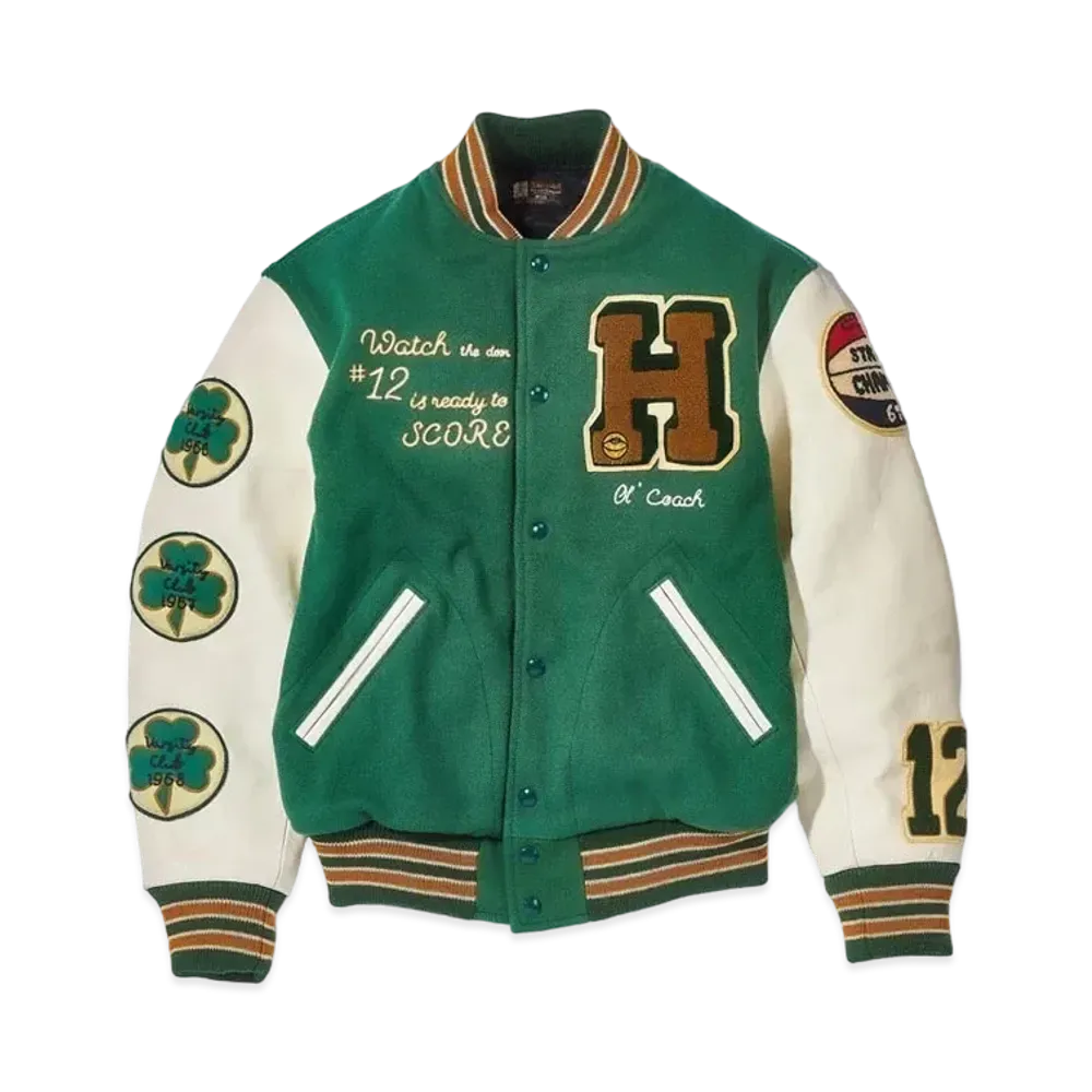 THE REAL McCOY'S Wool Varsity Jacket / Shamrocks "Shamrock"