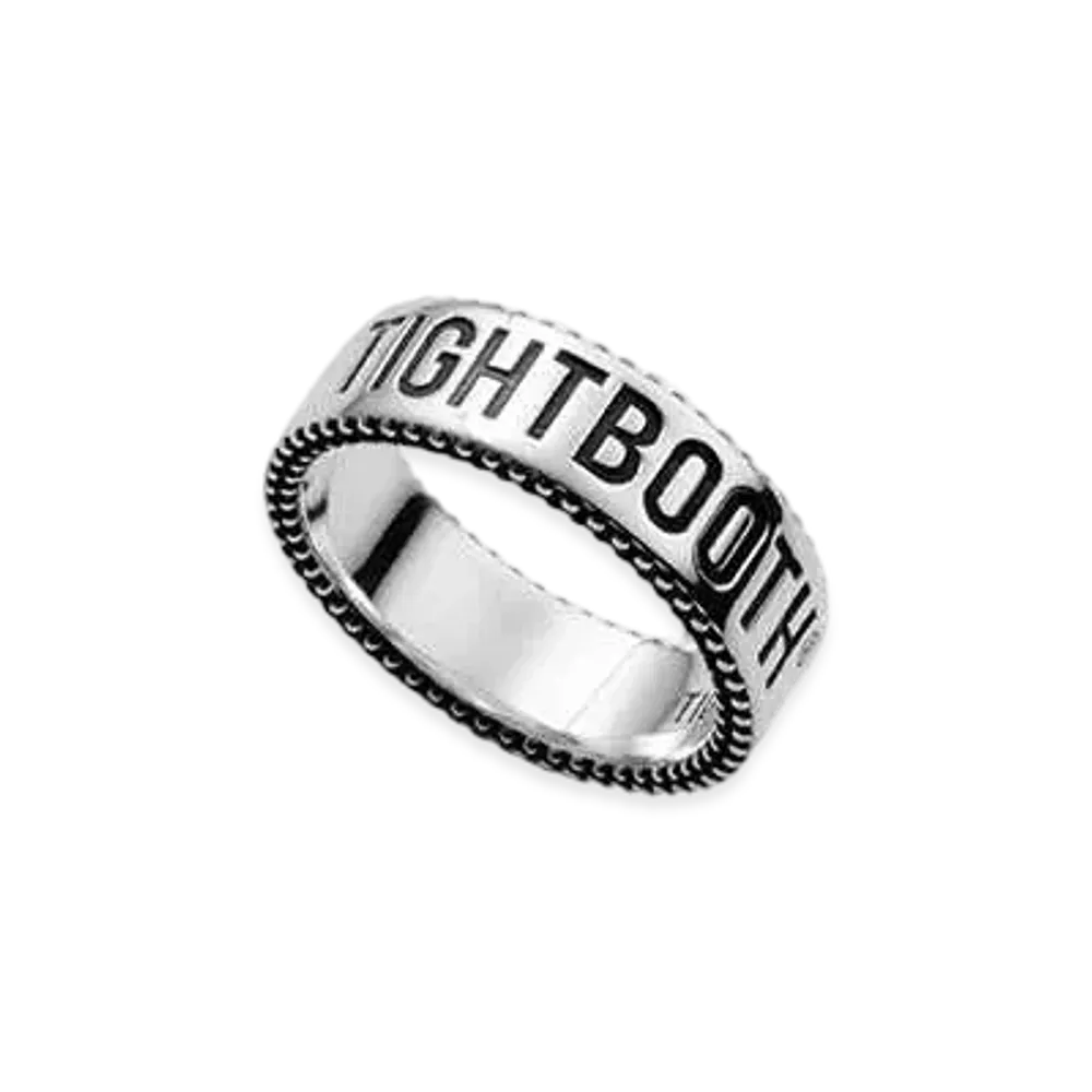 TIGHTBOOTH Label Logo Ring "Silver"