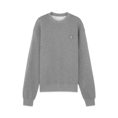 Maison Kitsune Bold Fox Head Patch Comfort Sweatshirt "Medium Grey Melange"