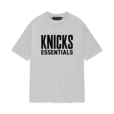 FEAR OF GOD ESSENTIALS x NBA Knicks Tee "Light Heather"