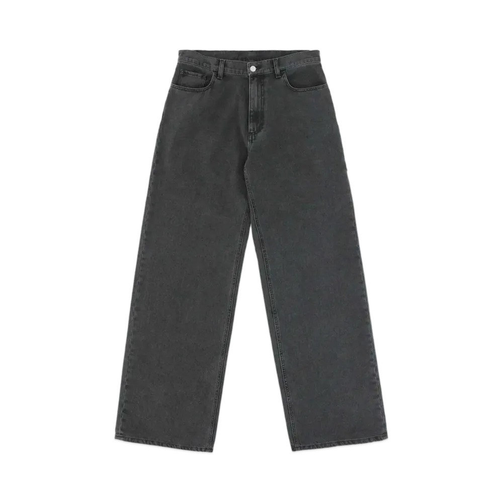 1017 ALYX 9SM Wide Leg Jeans with Buckle "Washed Black"